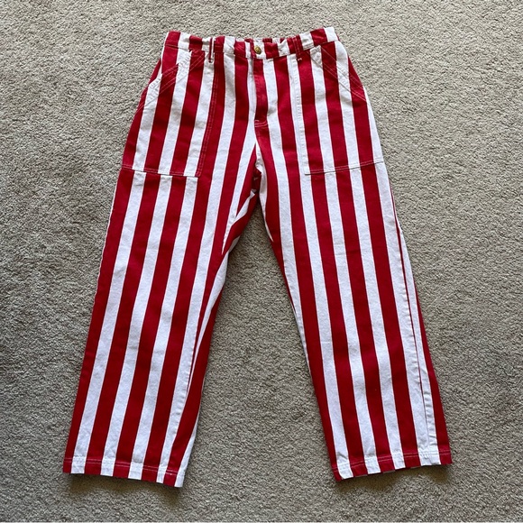 Big Bud Press Pants & Jumpsuits Big Bud Press Red And White Stripe